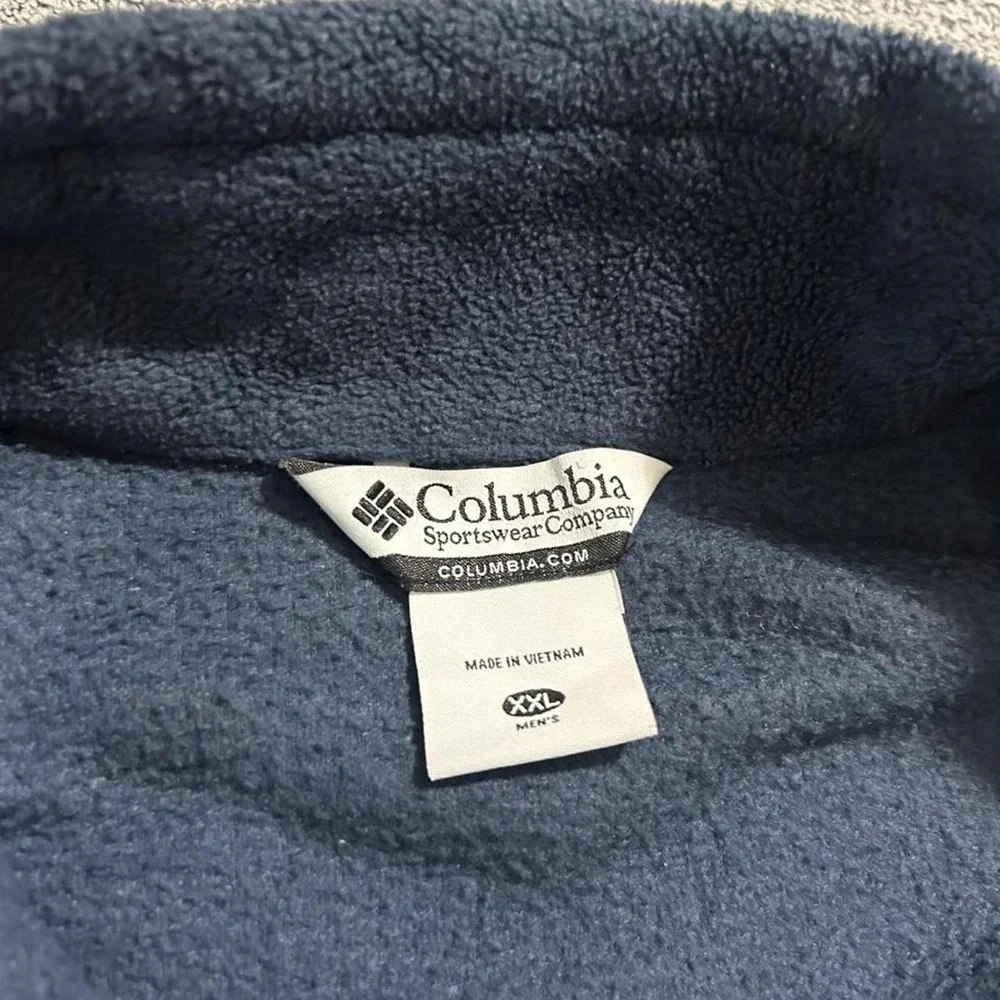 Columbia navy blue fleece jacket Size XXL
